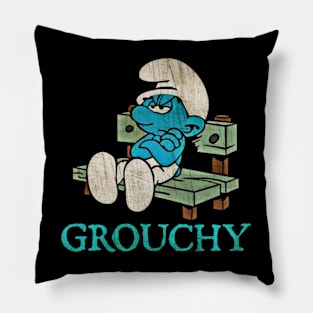 Grouchy Smurf Pillow