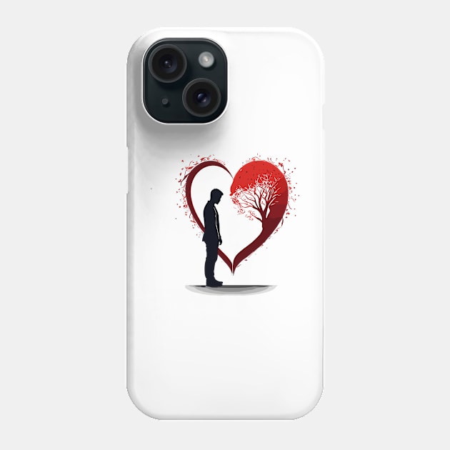 Lost in You - I Love My Valentine Phone Case by Orento