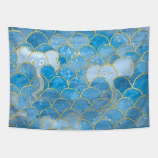 Elephant Scallops Tapestry