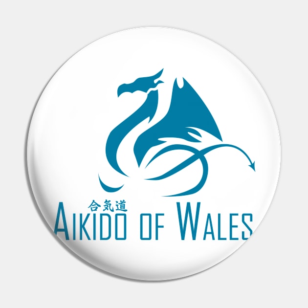 Aikido of Wales (Teal) Pin by timescape