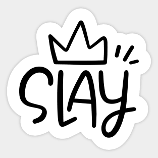 Slay Girl Word Fashion Design - Slay Queen - Sticker