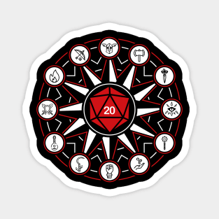 D20 Star - United We Stand - D&D Magnet