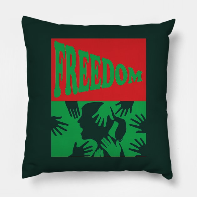 FREEDOM BELARUS PROTEST Pillow by kexa