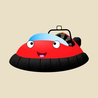 Cute red happy hovercraft cartoon T-Shirt