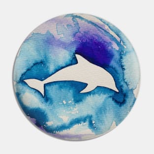 Dolphin in blue Pin