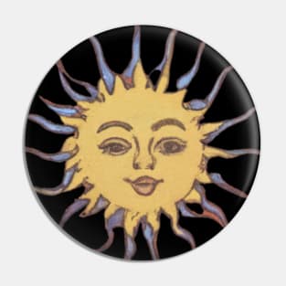 Sunny face Pin