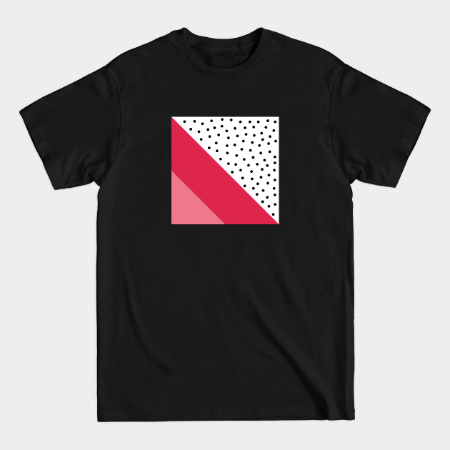 Disover Pink and black dots - Geometric Patterns - T-Shirt