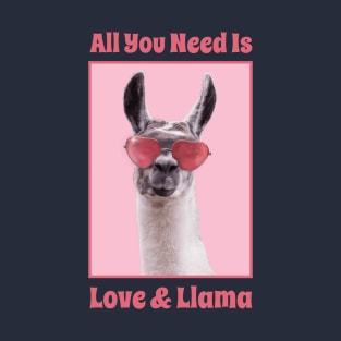 All You Need Is Love and Llamas T-Shirt
