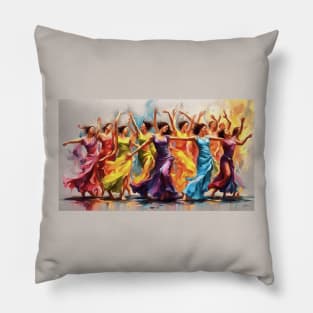 Nine Ladies Dancing Galatians 5:22-23 Pillow