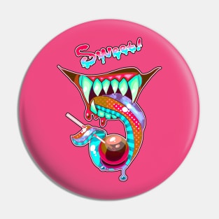 Sweet! Neon Monster Mouth Pin