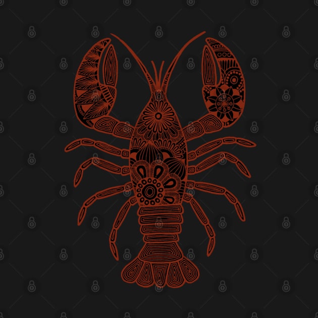 Lobster (black and brown vertical) by calenbundalas