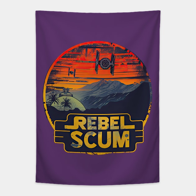 Retro Scum design Tapestry by obstinator