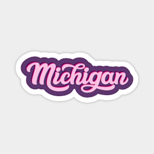 Michigan Pink Magnet