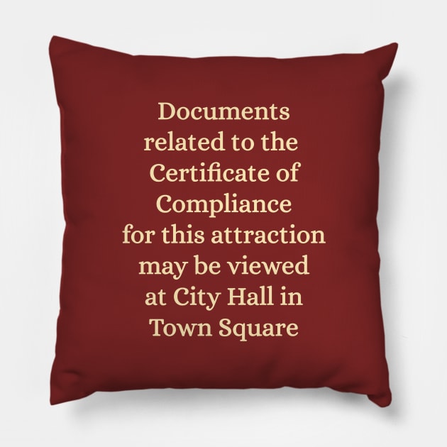 Certificate of Compliance within Pillow by Heyday Threads