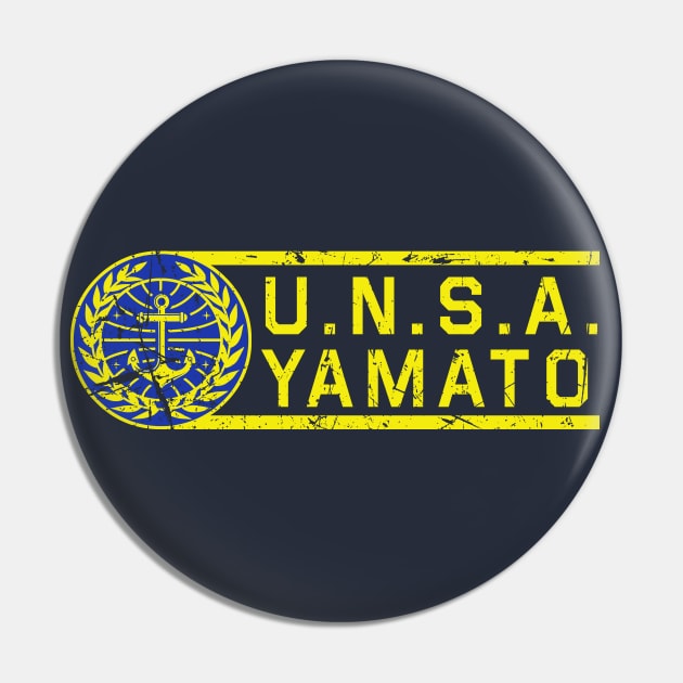 UNSA Yamato Crew Weathered Pin by PopCultureShirts