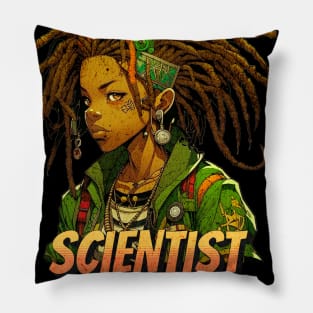 Rasta Manga Scientist Pillow