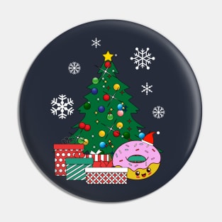 Happy Doughnut Around The Christmas Tree Pin
