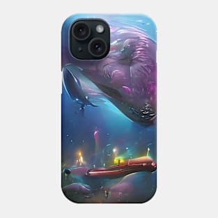 Deep Sea Monsters and Submarine Phone Case