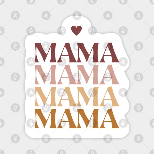 Mama Mother's Day Retro Magnet by PARABDI