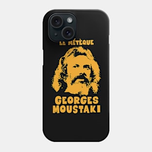 Le Métèque - Georges Moustaki Illustration Phone Case