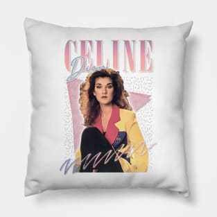 Celine Dion - 80s Aesthetic Fan Art Design Pillow