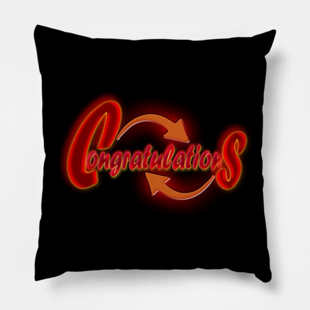 Congratulations! Pillow by Own LOGO