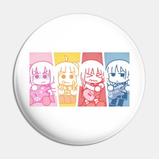 Bocchi the Rock Kessoku Band chibi girls Pin