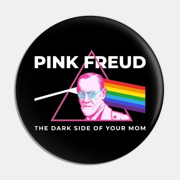 Pink Freud Pin by Merch Sloth