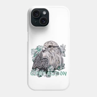 Gyrfalcon in white lilac1 Phone Case