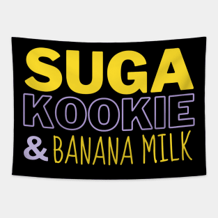 Suga Kookie & Banana Milk (BTS) Tapestry