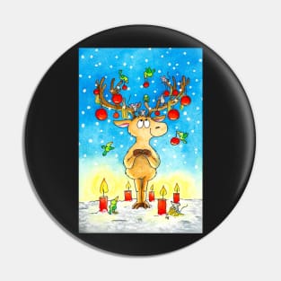 Christmas Reindeer Pin