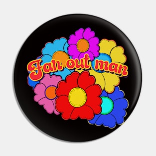 1960's Flower power hippie design Pin