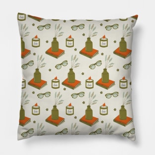 Pattern with cozy home interior Pillow