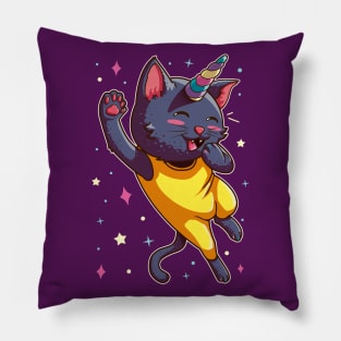 Meowgical Cat Unicorn v4 Pillow