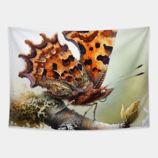 Comma - Watercolor Butterfly Tapestry