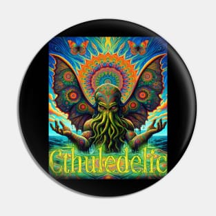 Cthuledelic - Enlightened Cthulhu Rises Pin