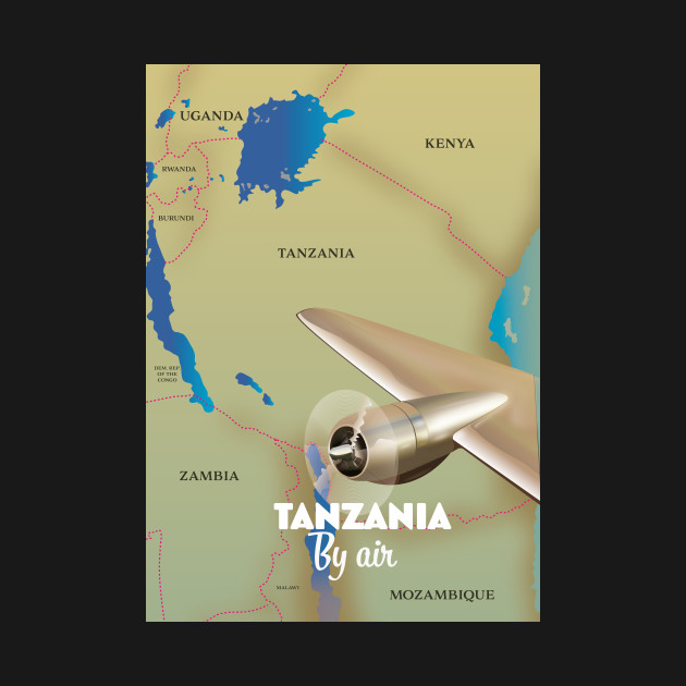 Disover Tanzania By Air - Tanzania By Air - T-Shirt