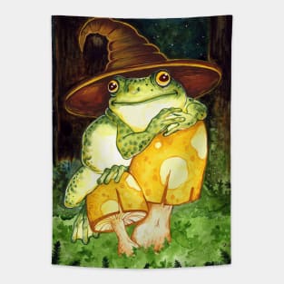 Frog Wizard Tapestry