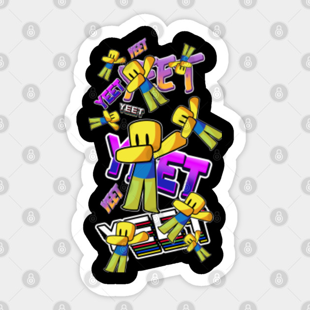 Roblox Pattern Yeet Dabbing Dab Hand Drawn Gaming Noob Gift For Gamers Roblox Sticker Teepublic - roblox yeet dabbing dab hand drawn gaming noob gift for gamers roblox sticker teepublic