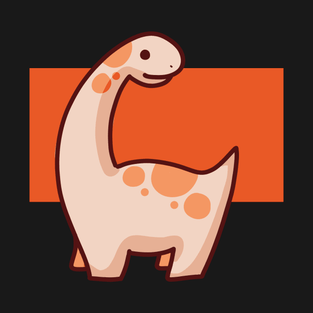 Cute Long Neck Dinosaurus, Brontosaurus, Brachiosaurus by hugadino