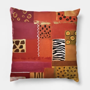 African safari quilt Pillow