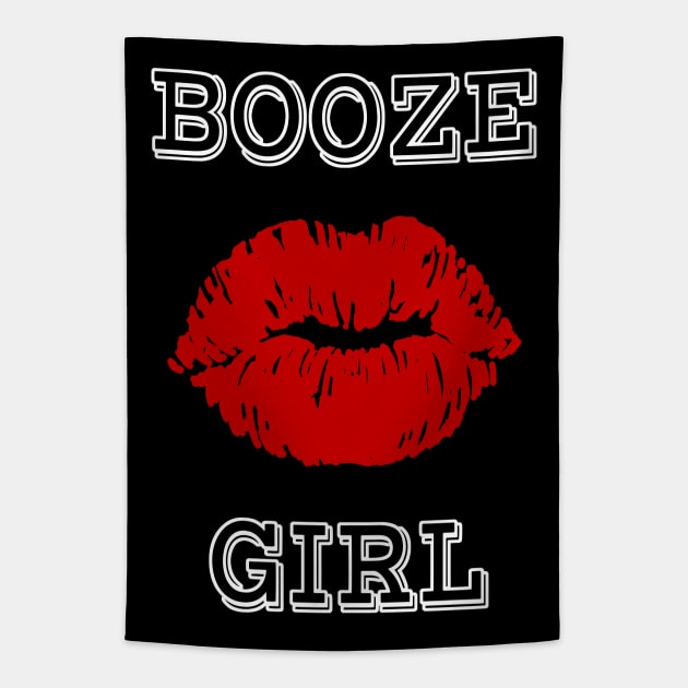 Beer Booze Girl Tapestry by ebayson74@gmail.com