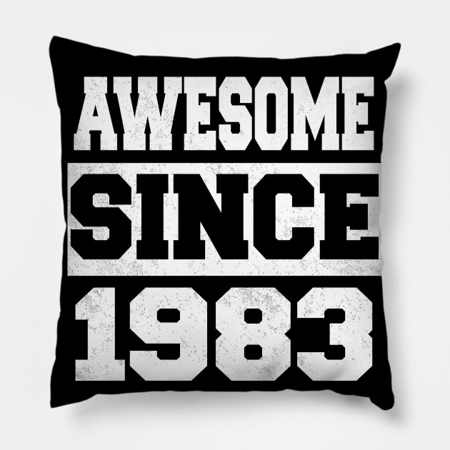 Awesome since 1983 Pillow by LunaMay