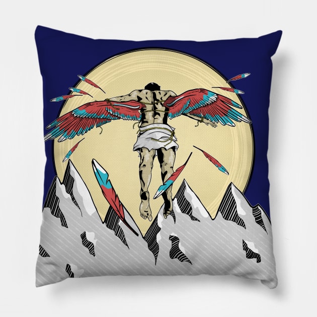 Icarus Pillow by mailboxdisco