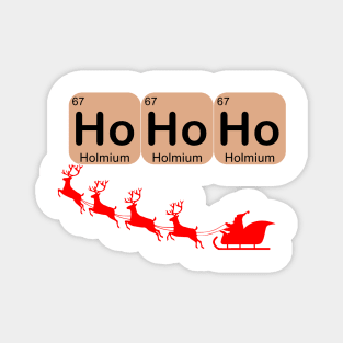 Christmas Periodic table Ho Ho Ho Magnet