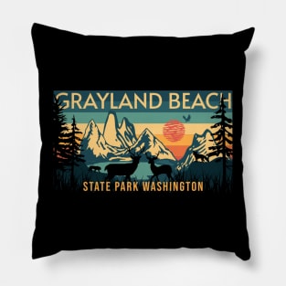 Grayland Beach State Park Washington Pillow