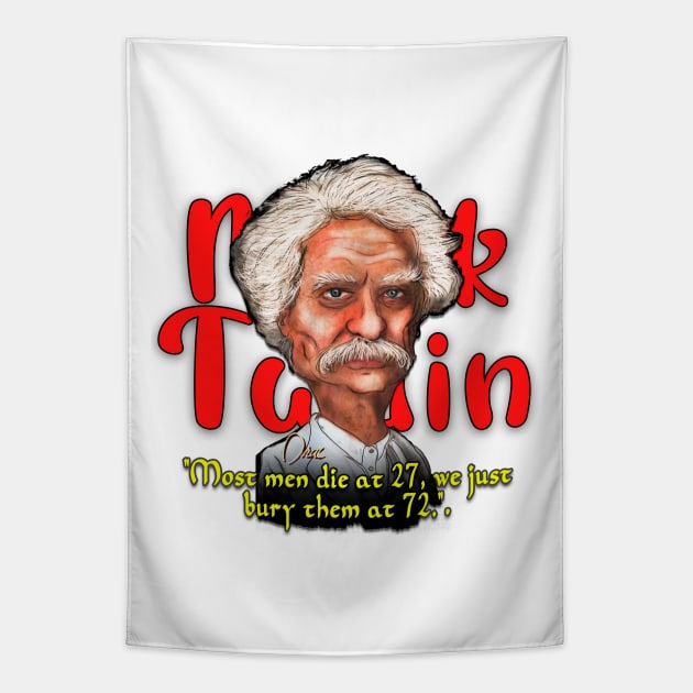 Mark Twain Tapestry by Henry Drae