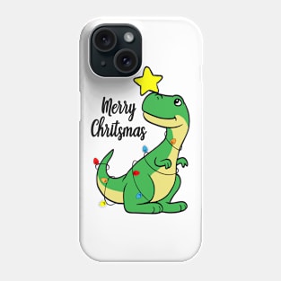 Merry Christmas T-Rex Christmas Tree Boy Rex Dino Phone Case