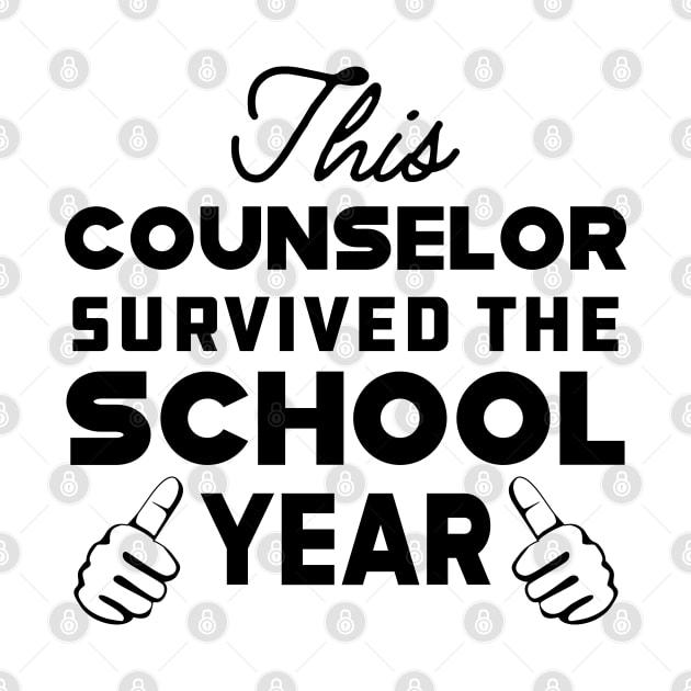 Counselor - This counselor survived the school by KC Happy Shop