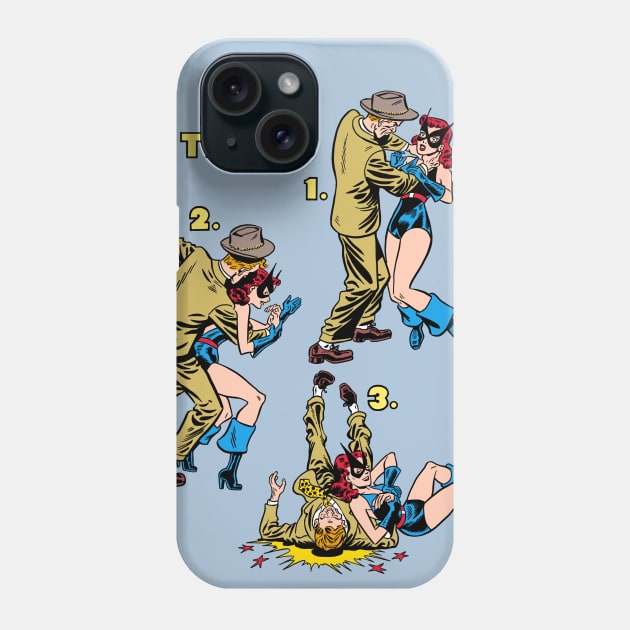 Black Cat Judo Tricks Phone Case by Angel Robot